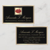 Carte De Visite Artiste de maquillage professionnel Eyelash Cheveu (Devant / Derrière)