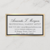 Carte De Visite Artiste de maquillage professionnel Eyelash cheveu (Dos)
