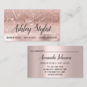 Carte De Visite Artiste de maquillage professionnel Eyelash Extens (Devant / Derrière)