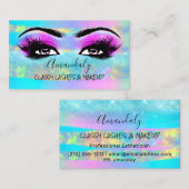 Carte De Visite Artiste de maquillage professionnel Eyelash Logo P (Devant / Derrière)