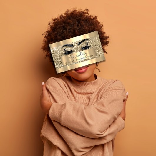 Carte De Visite Artiste de maquillage professionnel Eyelash Partie