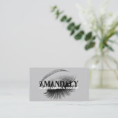 Carte De Visite Artiste de maquillage professionnel Eyelash QR LOG (Debout devant)