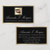 Carte De Visite Artiste de maquillage professionnel Eyelash Rose d (Devant / Derrière)