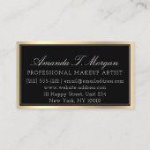 Carte De Visite Artiste de maquillage professionnel Eyelash Rose d (Dos)