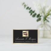 Carte De Visite Artiste de maquillage professionnel Eyelash Rose d (Debout devant)