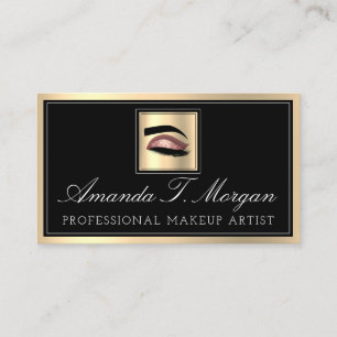 Carte De Visite Artiste de maquillage professionnel Eyelash Rose G