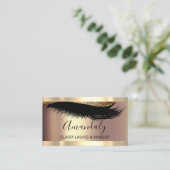 Carte De Visite Artiste de maquillage professionnel Eyelash Unique (Debout devant)