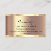 Carte De Visite Artiste de maquillage professionnel Eyelash Unique (Dos)