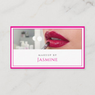 Carte De Visite Artiste de Maquillage Professionnel Fuchsia Audaci