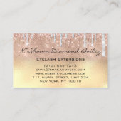 Carte De Visite Artiste de maquillage professionnel Green Eyelash  (Dos)