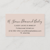 Carte De Visite Artiste de maquillage professionnel Green Eyelash (Dos)