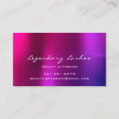 Carte De Visite Artiste de maquillage professionnel Holographe ros (Dos)