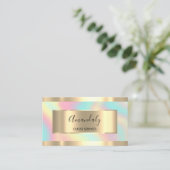 Carte De Visite Artiste de maquillage professionnel Holographic Go (Debout devant)