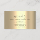 Carte De Visite Artiste de maquillage professionnel Kiss Lips Blue (Dos)