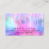 Carte De Visite Artiste de maquillage professionnel Lash Holograph (Devant)