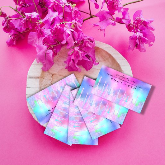 Carte De Visite Artiste de maquillage professionnel Lash Holograph