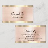 Carte De Visite Artiste de maquillage professionnel Lashes Esthéti (Devant / Derrière)