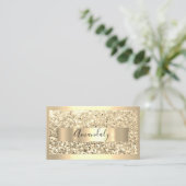 Carte De Visite Artiste de maquillage professionnel Lashes Gold Pa (Debout devant)