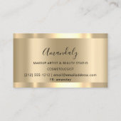 Carte De Visite Artiste de maquillage professionnel Lashes Rose Go (Dos)