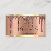 Carte De Visite Artiste de maquillage professionnel Lashes Rose Go (Devant)