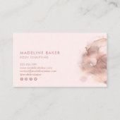 Carte De Visite Artiste de maquillage professionnel moderne et ten (Dos)