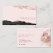 Carte De Visite Artiste de maquillage professionnel moderne et ten (Devant / Derrière)