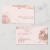 Carte De Visite Artiste de maquillage professionnel moderne et ten (Devant / Derrière)