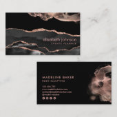 Carte De Visite Artiste de maquillage professionnel moderne et ten (Devant / Derrière)