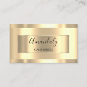 Carte De Visite Artiste de maquillage professionnel Or Monochromat (Devant)