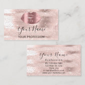 Carte De Visite Artiste de maquillage professionnel Silver Kiss Li (Devant / Derrière)