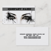 Carte De Visite Artiste de maquillage professionnel/visage modèle (Devant / Derrière)