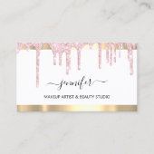 Carte De Visite Artiste de maquillage professionnel White Rose Dri (Devant)