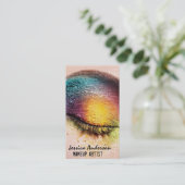 Carte De Visite Artiste de maquillage Rainbow Eyes (Debout devant)