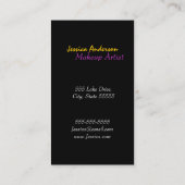 Carte De Visite Artiste de maquillage Rainbow Eyes (Dos)