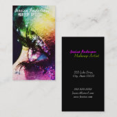 Carte De Visite Artiste de maquillage Rainbow Eyes (Devant / Derrière)