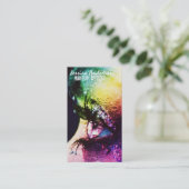 Carte De Visite Artiste de maquillage Rainbow Eyes (Debout devant)