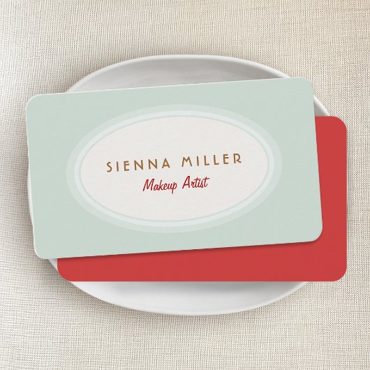 Carte De Visite Artiste de maquillage rétro