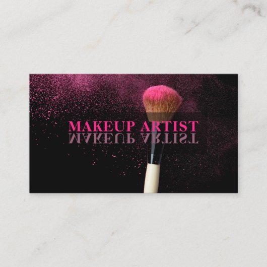 Carte De Visite Artiste de Maquillage Salon (Devant)