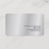 Carte De Visite Artiste de maquillage tendance Monogramme rouge gr (Dos)