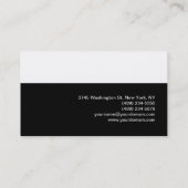 Carte De Visite Artiste de maquillage tendance Noir Blanc Rouge Ca (Dos)