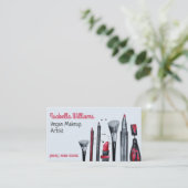 Carte De Visite Artiste de maquillage végétal (Debout devant)