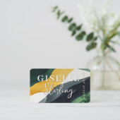 Carte De Visite Artiste de Maquillage Vert (Debout devant)