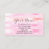 Carte De Visite Artiste de ongle professionnel Manucure Parties sc (Dos)