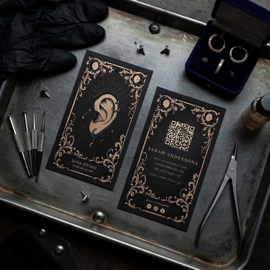 Carte De Visite Artiste de Piercing  | Studio de Piercing d'Oreill