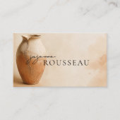 Carte De Visite Artiste de poterie (Devant)