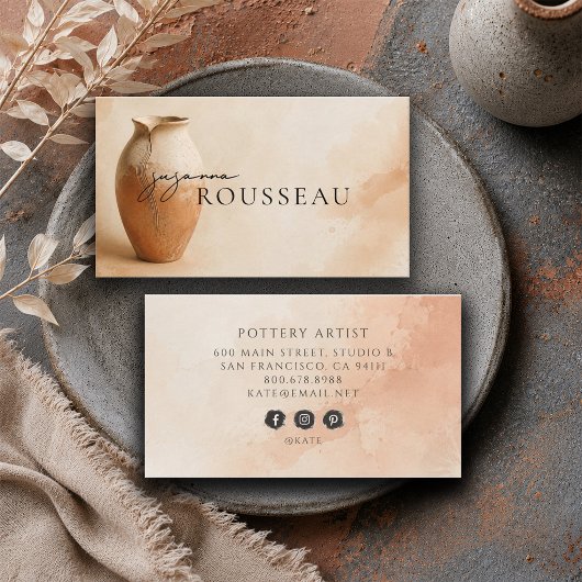 Carte De Visite Artiste de poterie