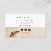 Carte De Visite Artiste de poterie moderne (Dos)