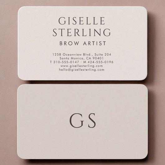 Carte De Visite Artiste de sourcils