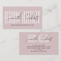 Artiste de sourcils typographie moderne script ros