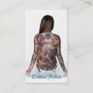 Carte De Visite Artiste de tatouage